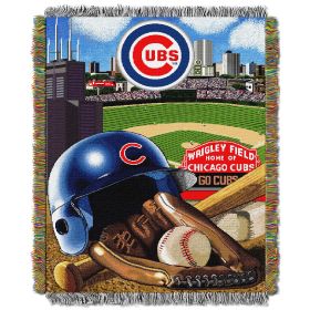 Cubs OFFICIAL MLB "Home Field Advantage" 48"x 60" Woven Tapestry Wall Hanging