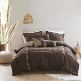 7 Piece Micro Corduroy Comforter Set