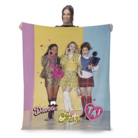Paramount Clueless Dionne Cher Tai Silk Touch Sherpa Throw Blanket 50X60 Inches